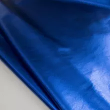 Кожа Галактика металлик синий