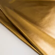 Кожа Галактика металлик темное золото