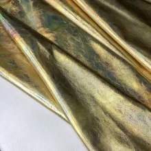 Кожа Голография металлик золото