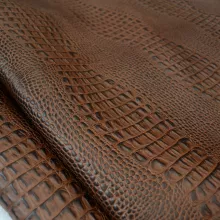 Кожа КАЙМАН СКАТ Темно-коричневый