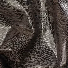 Кожа КРОКОДИЛ 11, темно- коричневый