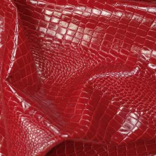 Кожа КРОКОДИЛ 12 скат, красный