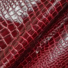 Кожа КРОКОДИЛ 4, бордо