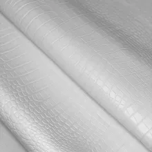 Кожа Крокодил, белый