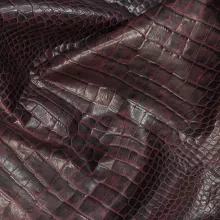 Кожа Крокодил, бордо (laciv) CH