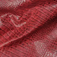 Кожа Крокодил, красный CH