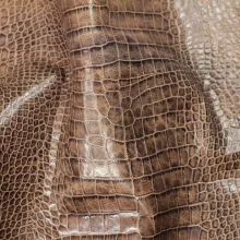 Кожа Крокодил, олива (oliv) CH