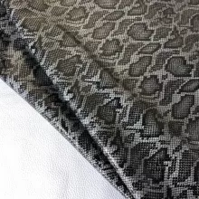 Кожа Питон, черно-серый CH