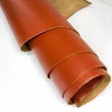 Кожа "Райд" с покрытием, рыжий