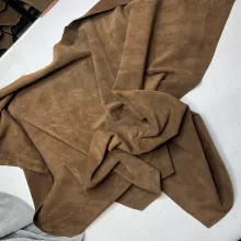 Кожа Спилок велюр (замша), темно-коричневый