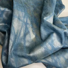 Кожа Спилок волна, голубой