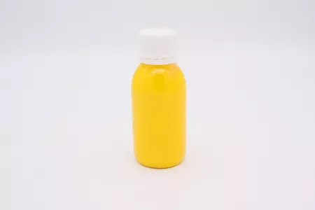 Кожа Итальянская краска для уреза кожи матовая, желтая