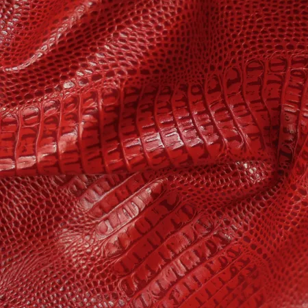 Кожа кайман, красный