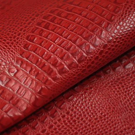 Кожа кайман, красный