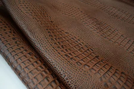 Кожа КАЙМАН СКАТ Темно-коричневый