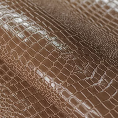 Кожа Крокодил 12 скат, бежевый 232