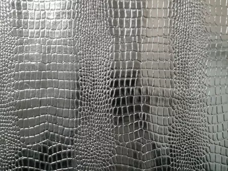 Кожа КРОКОДИЛ 12 СКАТ ЧЕРНЫЙ