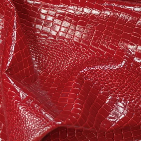 Кожа КРОКОДИЛ 12 скат, красный
