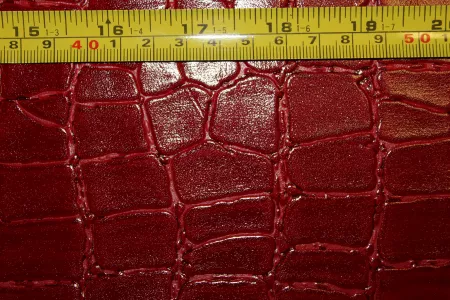 Кожа Крокодил 3 красный
