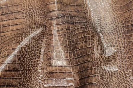 Кожа Крокодил, олива (oliv) CH