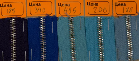 Кожа Молния металл 5-ка, цвет по номерам
