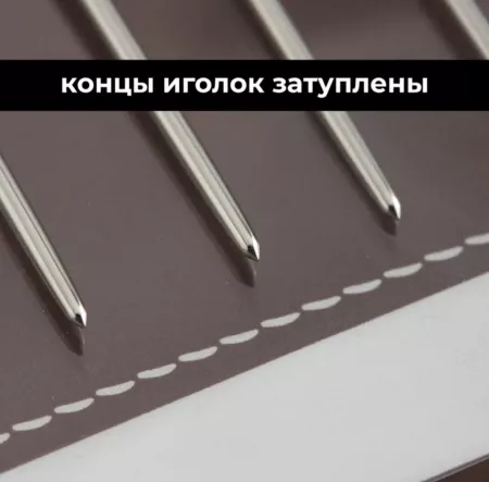 Кожа Набор игл для шитья, кожи с тупым концом, большое ушко, 5 шт в упаковке.