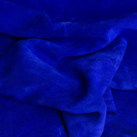 Кожа Спилок подкладочный, (замша), синий электрик