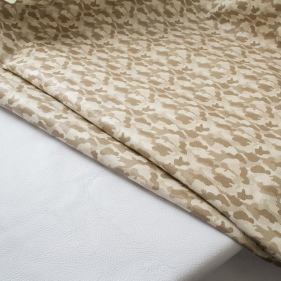 Кожа Флотер милитари бежевый