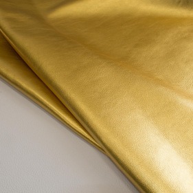 Кожа Галактика металлик золото