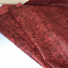 Кожа Кайман, красный (KRMZ) CH