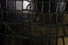 Кожа Крокодил 3, черный