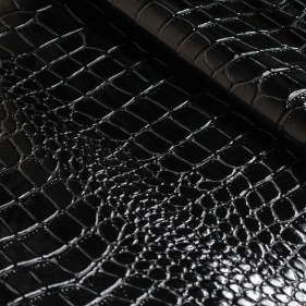 Кожа Крокодил 4, черный