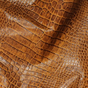 Кожа Крокодил, коньячный CH