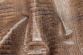 Кожа Крокодил, олива (oliv) CH