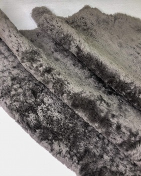 Кожа Мех интерьерный, серый