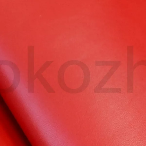 Кожа Овчина красная